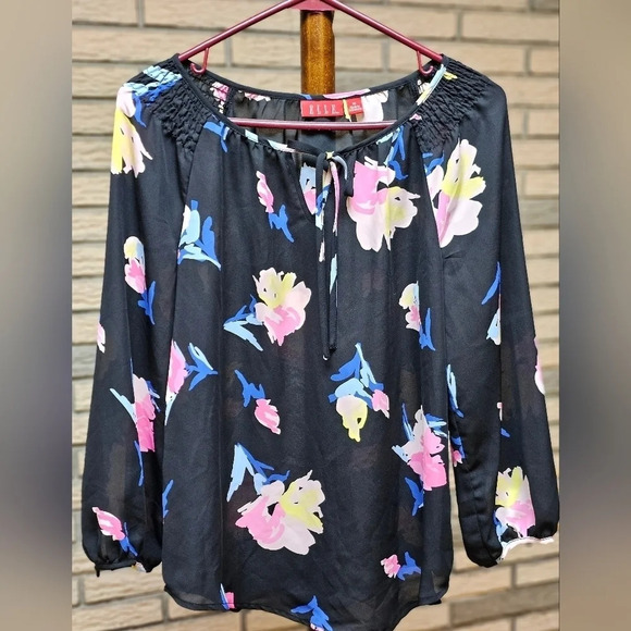 ELLE Ladies Blouse Sz M - Picture 1 of 8